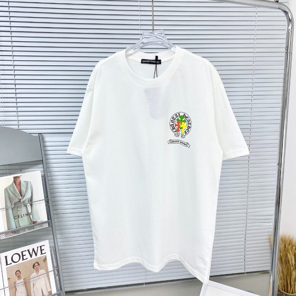 Chrome Hearts Unisex Short Sleeve T-Shirt White